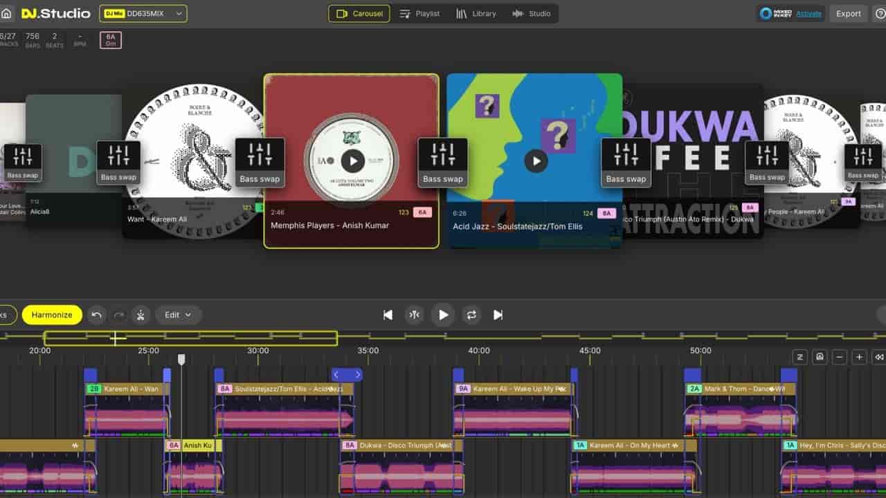 DJ.Studio Carousel View