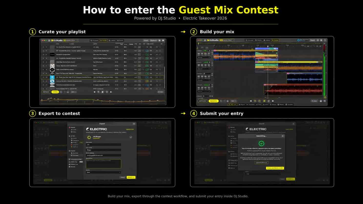 Dj.Studio X Electric Takeover How to enter