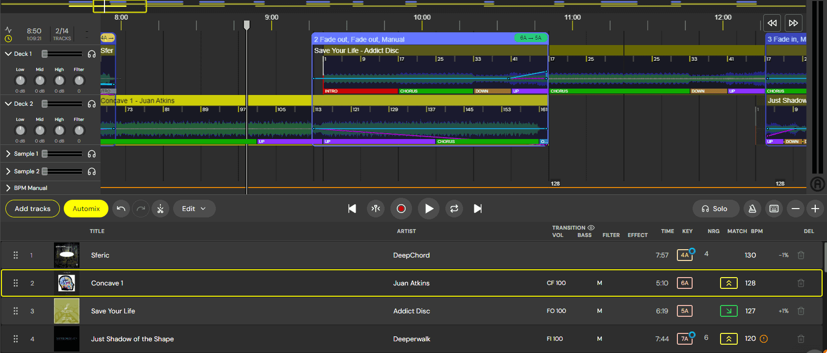 dj studio playlist creator software 