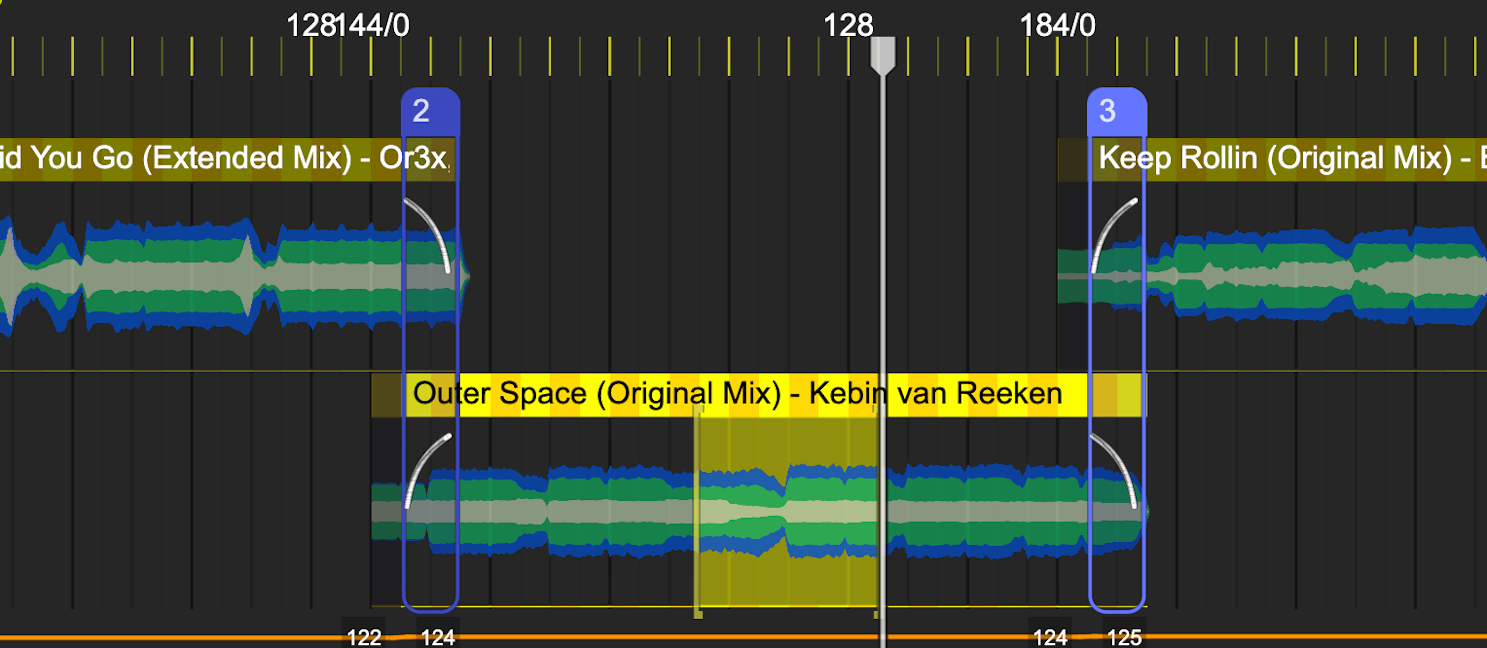 Select the part of the track which you want to cut out or loop