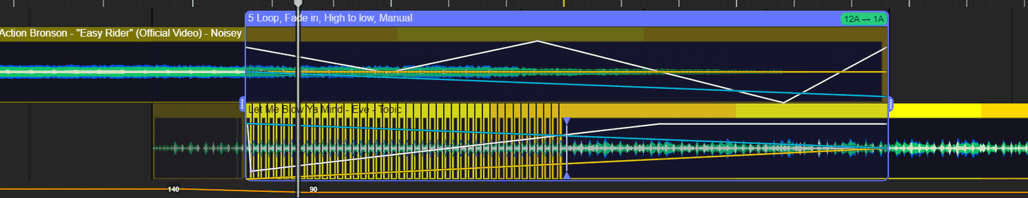 Mixing Transitions - DJ.Studio's Transition Editor