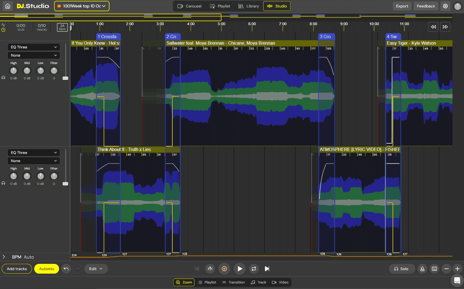 dj studio main features