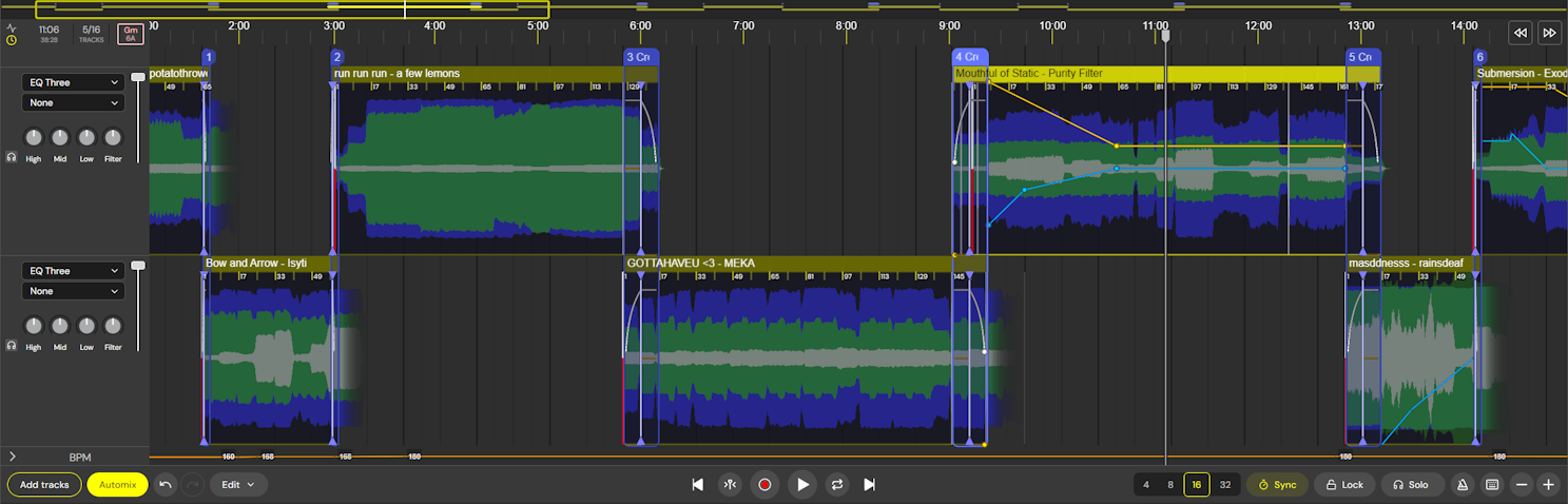 DJ.Studio Timeline