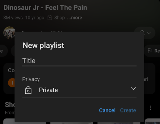 youtube mobile nmake playlist