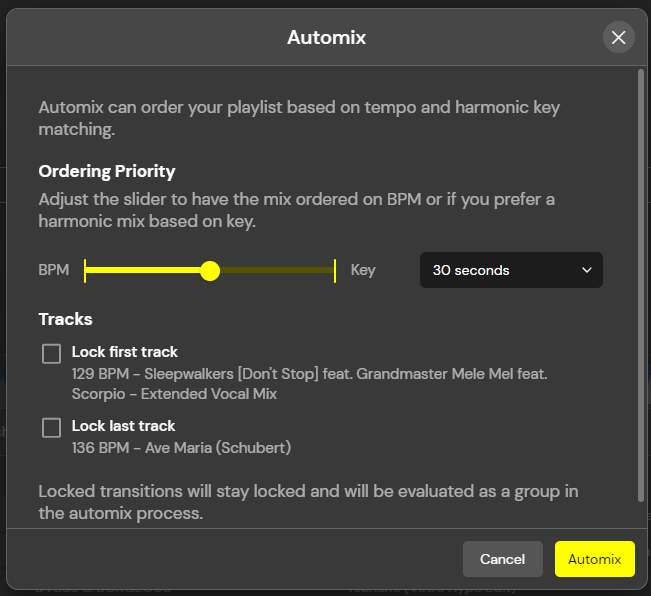 DJ.Studio's Harmonic Automix