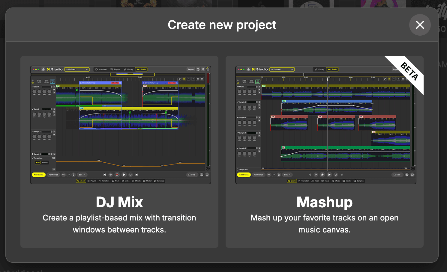 Create new project