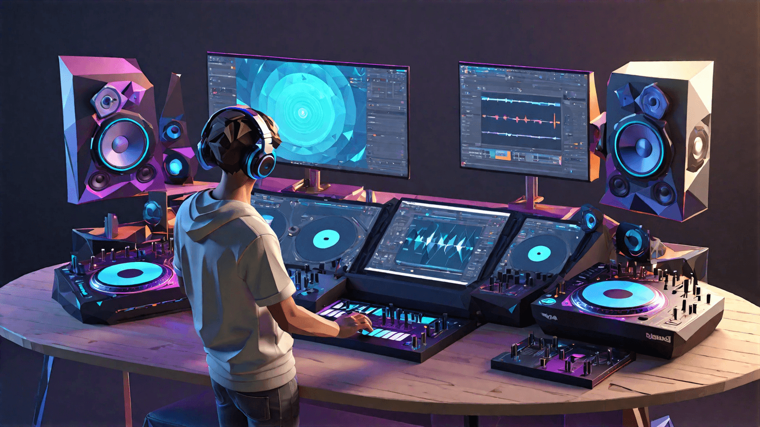 dj studio for live Djing 