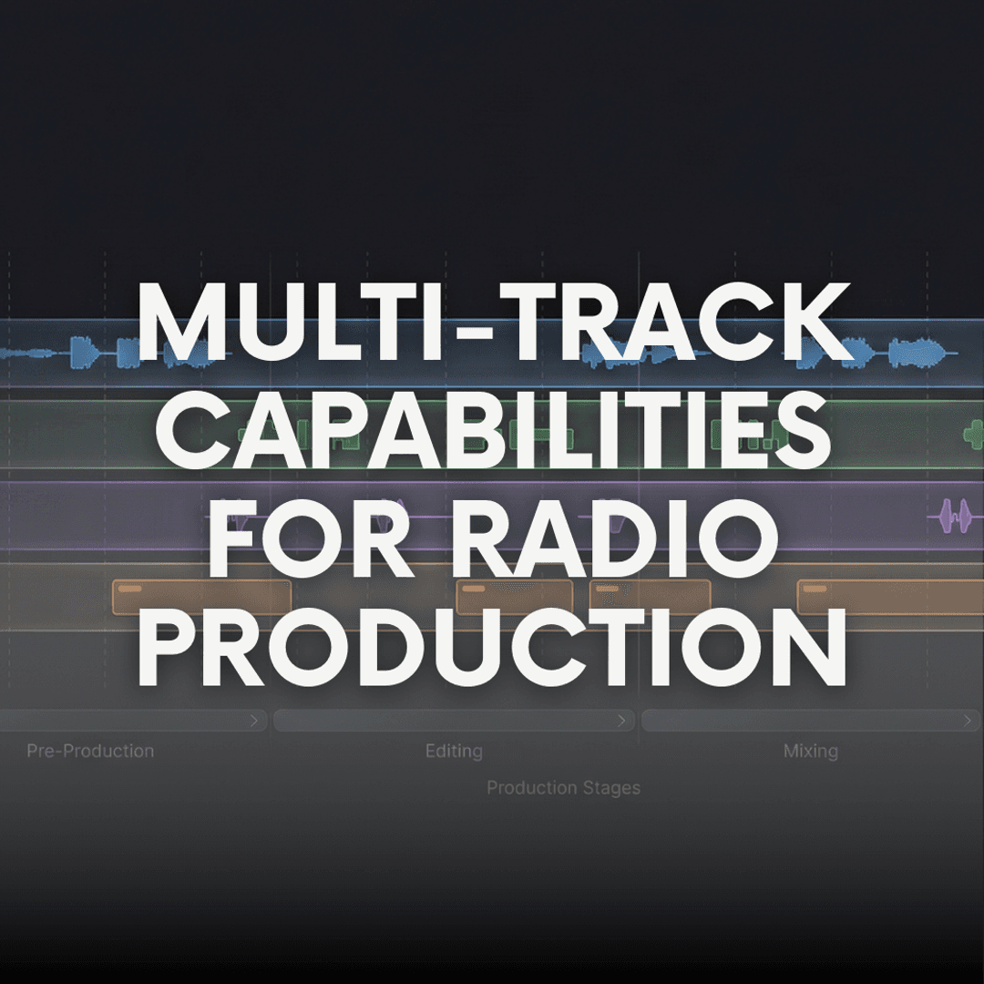 Multi-Track Capabilities for Radio Production Roles, Workflows, and Tool Boundaries