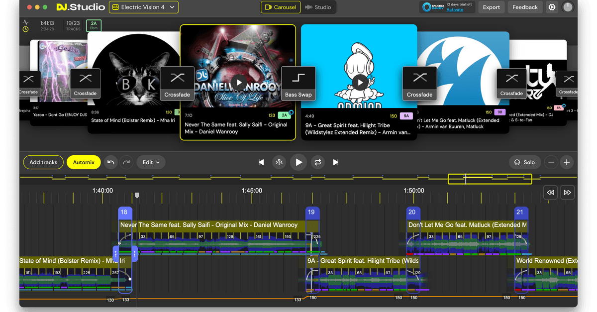 DJ.Studio Carousel View